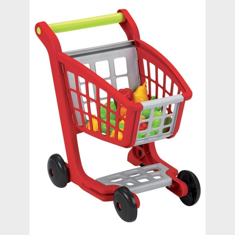 Ecoiffier 100% Chef shopping cart with groceries