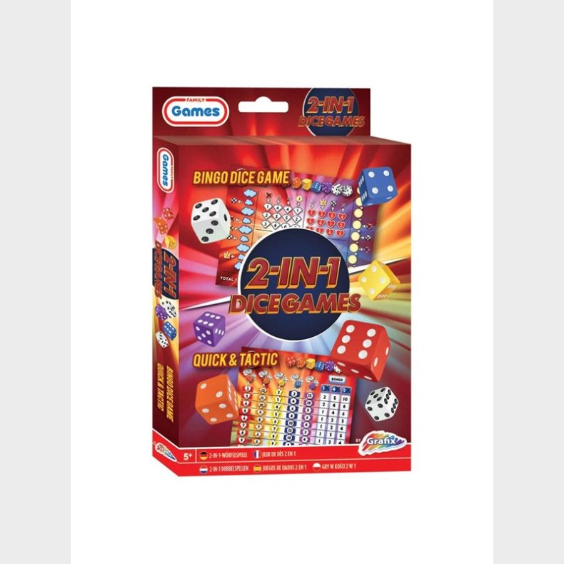 Grafix Dice Games 2in1 (Bingo Dice &amp; Quick and Tactic)