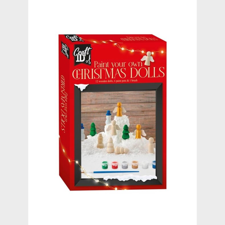 Grafix Paint your own Wooden Christmas Figures 12pcs.