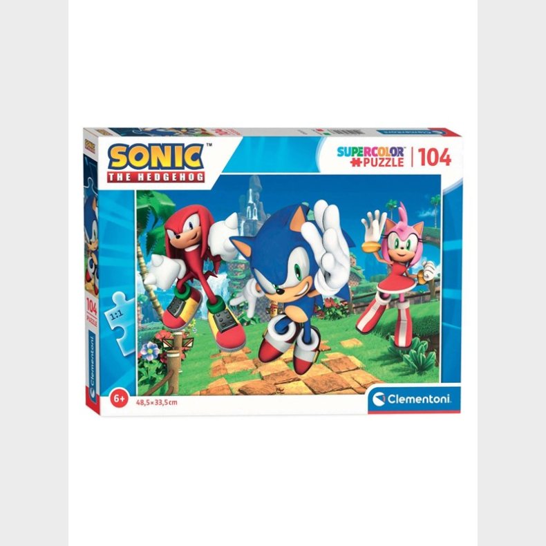 Clementoni Jigsaw Puslespil - Sonic 104st. gulv