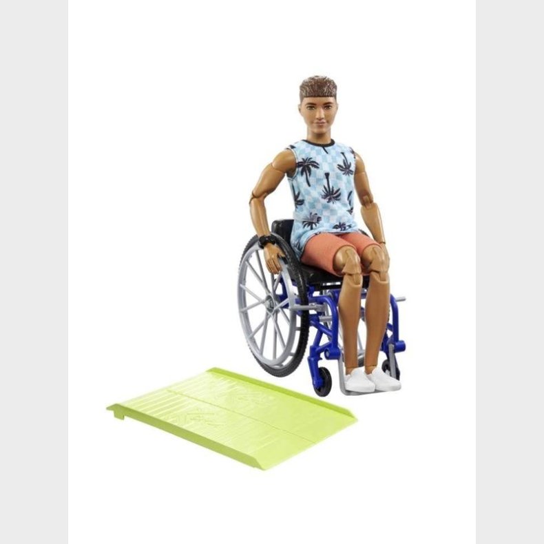 Barbie Ken Doll With Wheelchair &amp; Ramp  Fashionistas Brunette