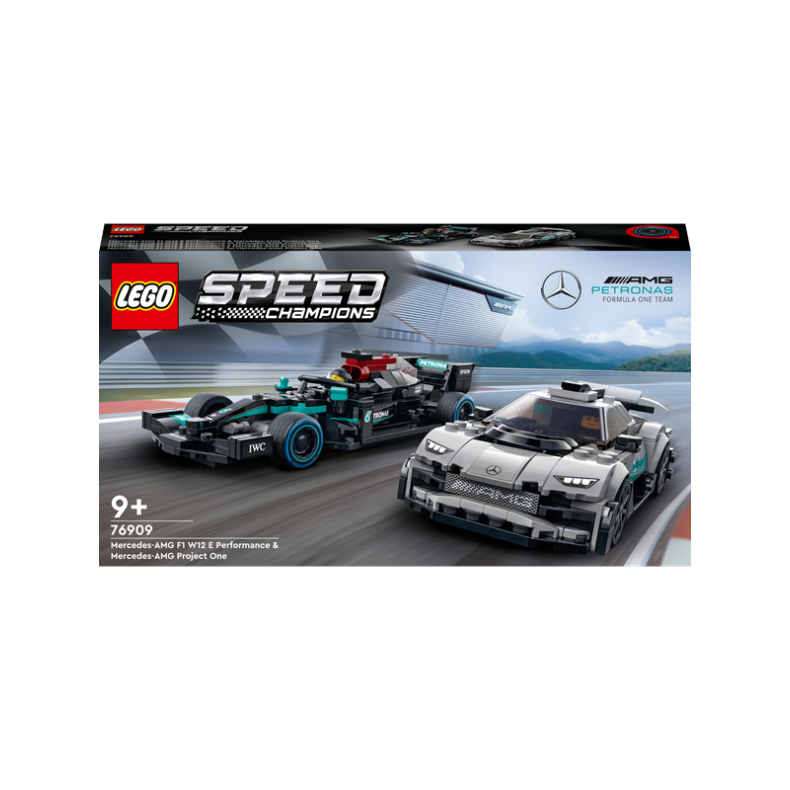 LEGO Speed Champions 76909 Mercedes-AMG F1 W12 E Performance og Mercedes-AMG Project One