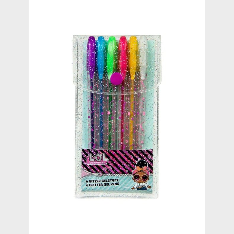 L.O.L. Undercover  Surprise! Glitter Gel Pens 6pcs