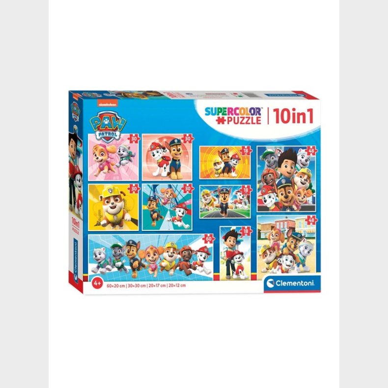 Clementoni Puslespil PAW Patrol 10in1 gulv