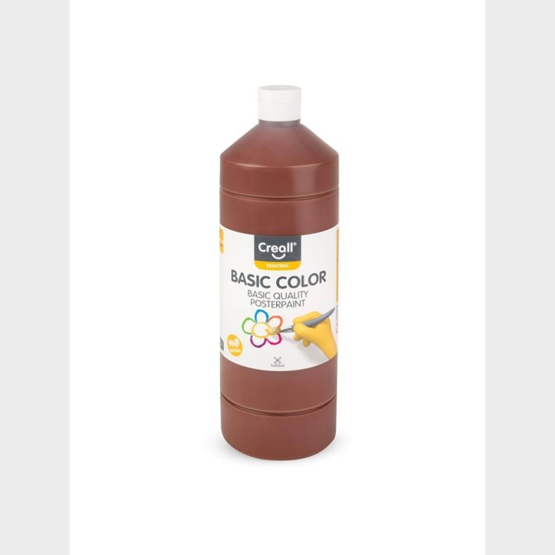 Creall School paint Dark brown 1 liter