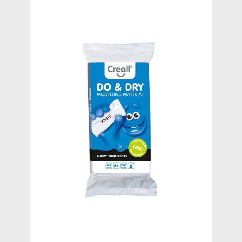 Creall Do&Dry Modeling Clay Preservation Free White 500gr.