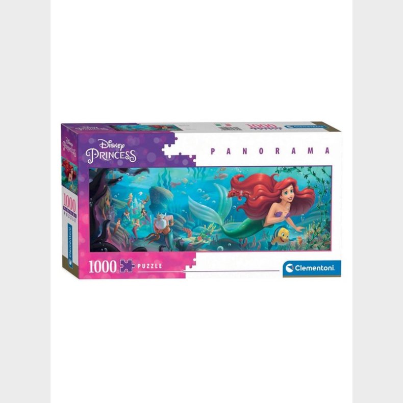 Clementoni Panorama Puslespil Disney Princess 1000pc gulv