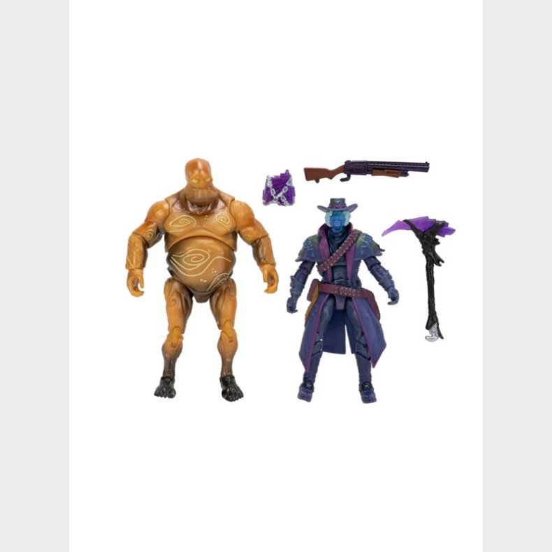 Jazwares Fortnite - 10 cm Duo Figure - Deadfire vs Mega Cube Brute