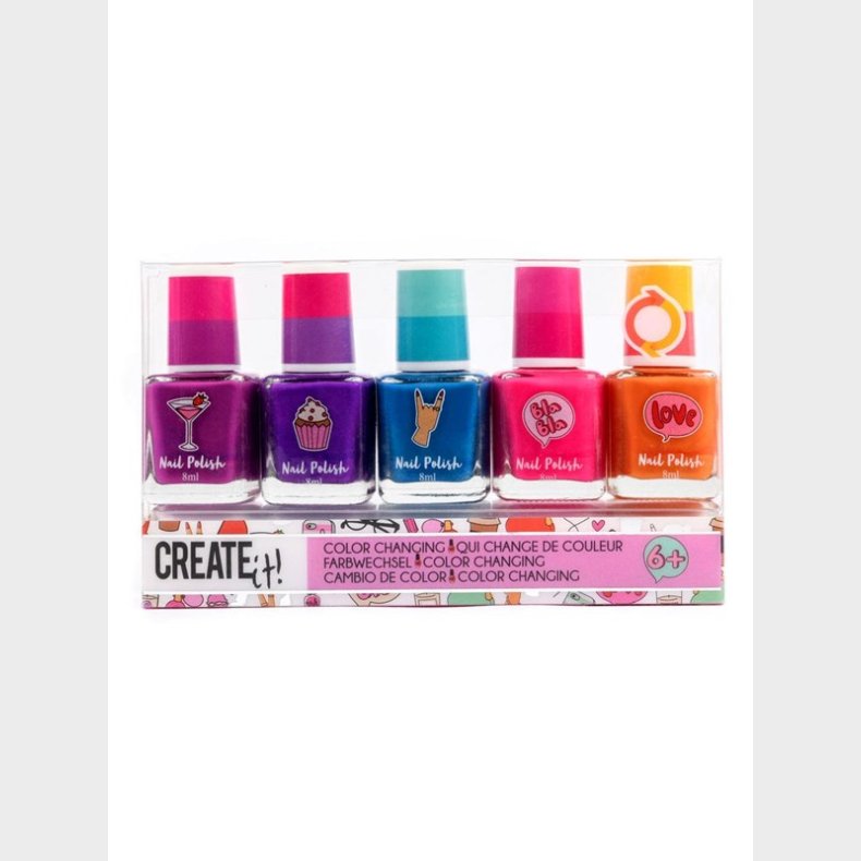 CREATE IT! Beauty Color Changing Nail Polish 5pcs