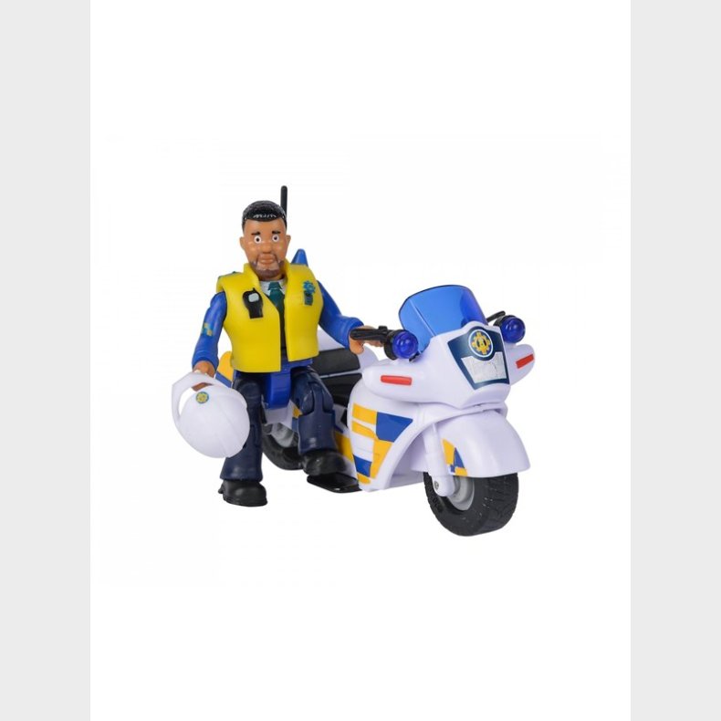  Brandmand Sam Police Motorbike incl. Figurine 7.5cm