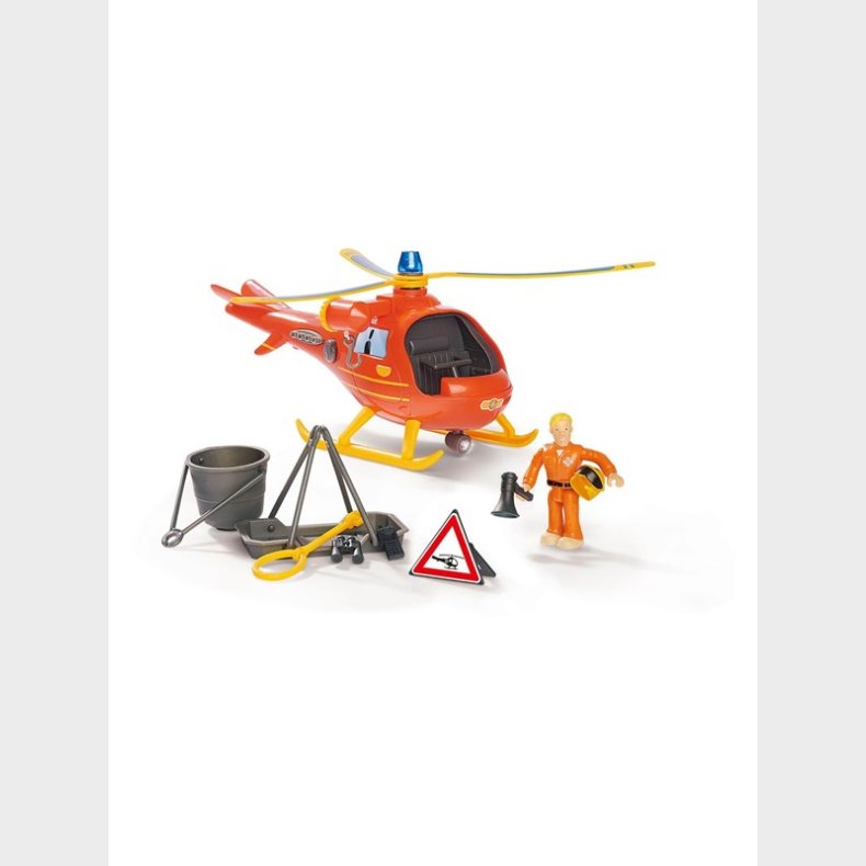  Brandmand Sam Helicopter Wallaby with Figure 15cm