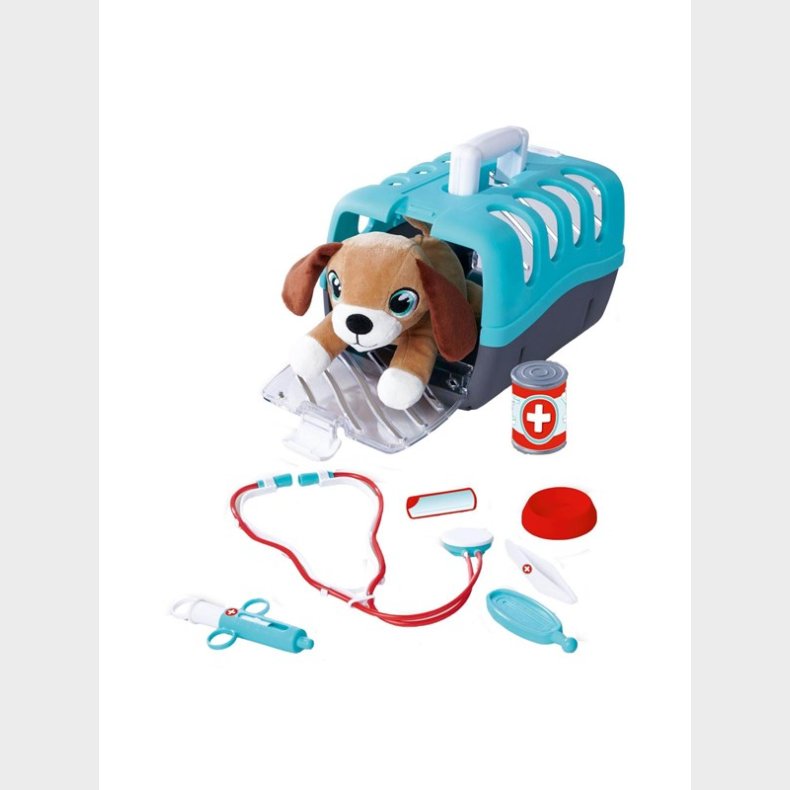 Dyrlge legest med bamse hund 24cm