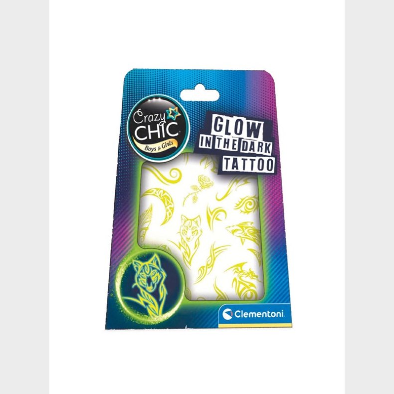 Clementoni Crazy Chic - Urban Tattoos Glow in the Dark