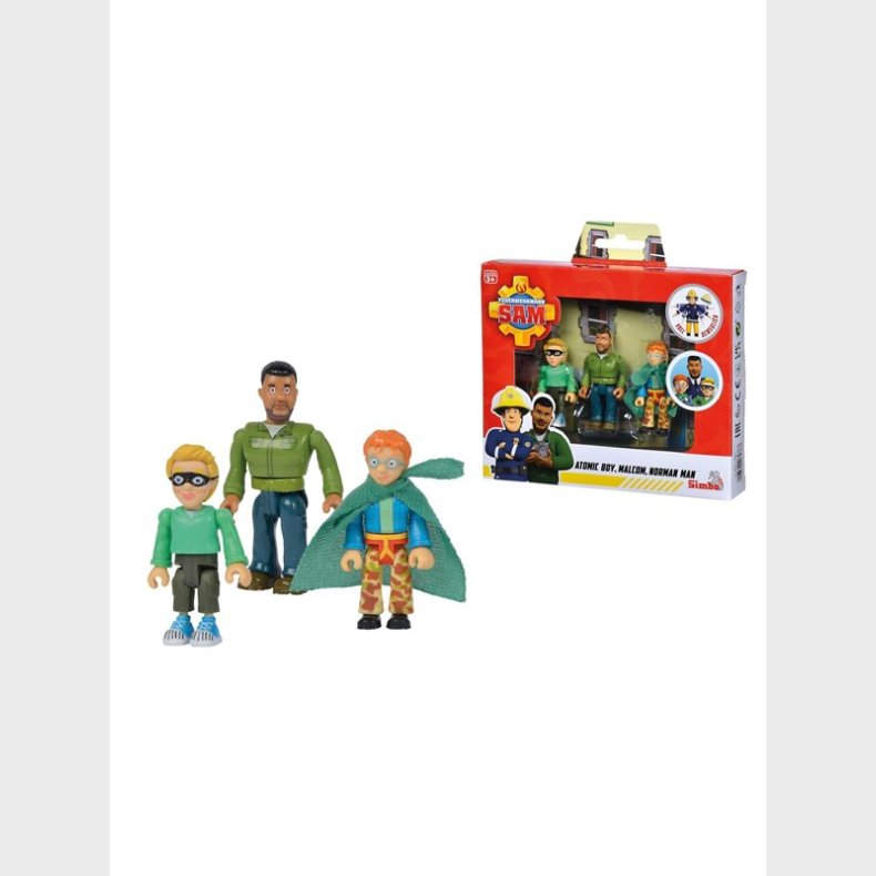 Brandmand Sam Superhero Play Figures 3pcs.