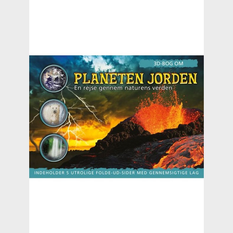 3D-bog om planeten Jorden - Brnebog - hardcover