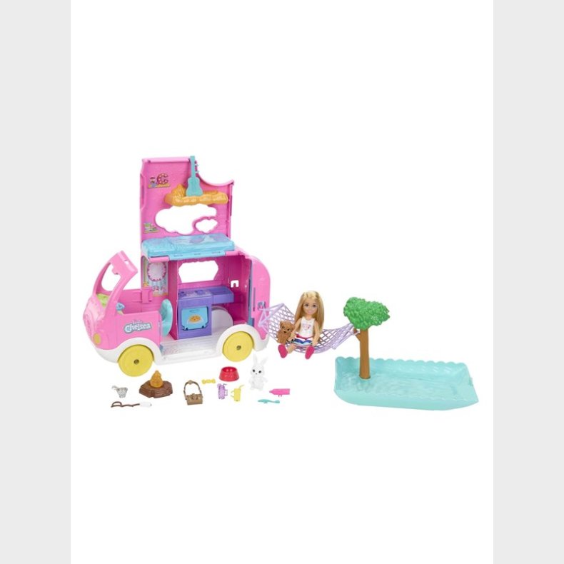 Barbie Chelsea 2-i-1 Camper Legest