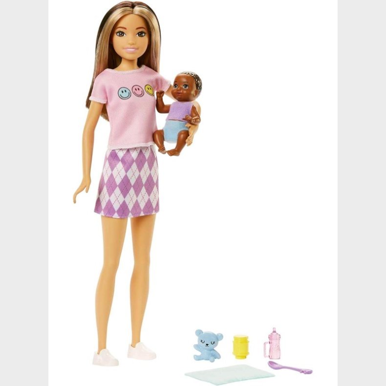 Barbie Skipper Babysitter (Two-tone Hair Doll with Baby Doll)