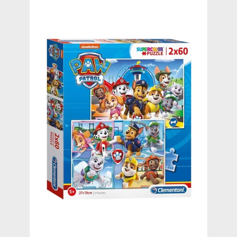 Clementoni Puslespil PAW Patrol 2x60st. gulv