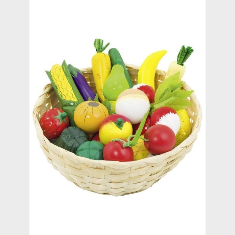 Goki Fruit and Vegetables in a Basket 23dlg.