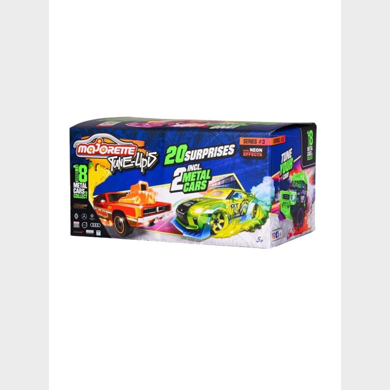 Majorette Tune Up&apos;s 3 Race Cars 20 Surprises Set of 2