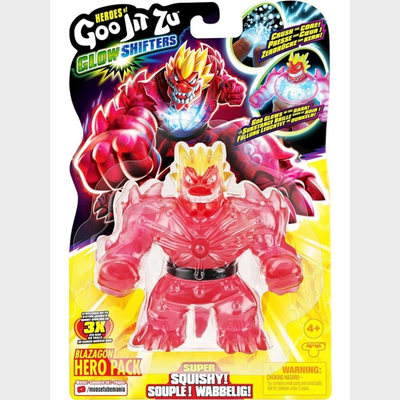 Goo Jit Zu Glow Shifters - Blazagon Hero Pack 10.5cm