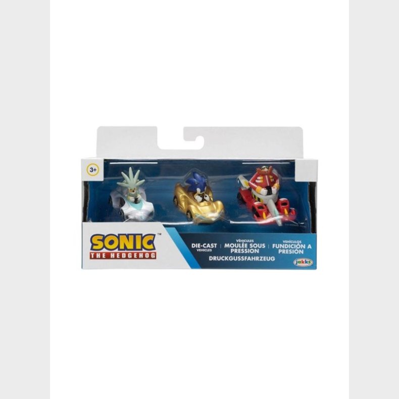 Jakks Sonic Die Cast 3 Vehicles Pack (Assorted)