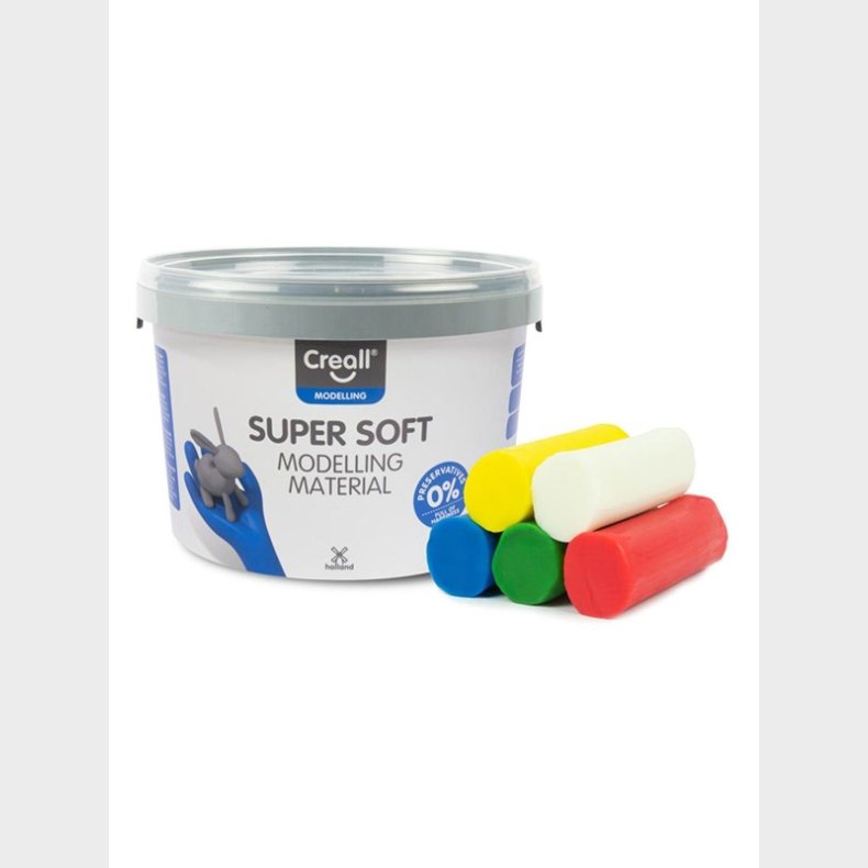 Creall Supersoft Clay 5 colours 1750gr.