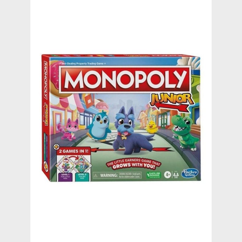 Hasbro Monopoly Junior 2in1 Economic Simulation Board Game (English)