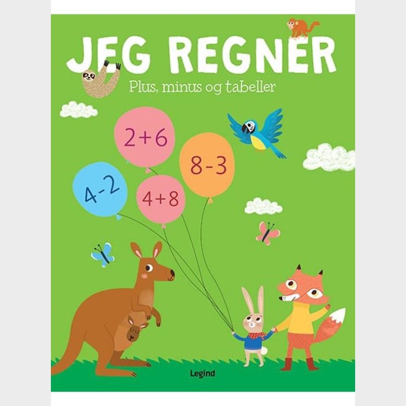 Jeg regner - Plus minus og tabeller - Brnebog - hardcover