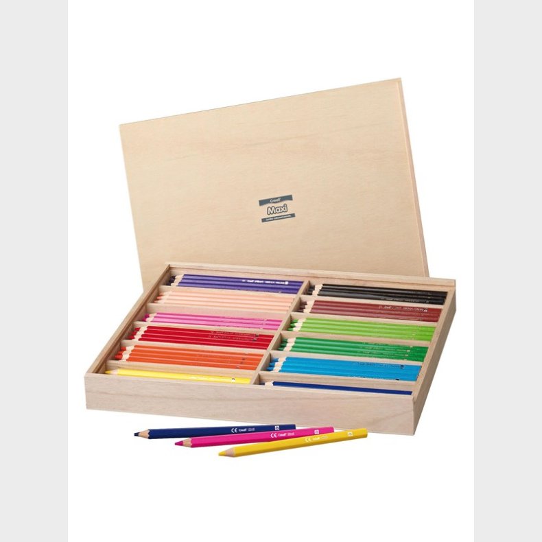 Creall Maxi Colored Pencils in Storage Box 147dlg