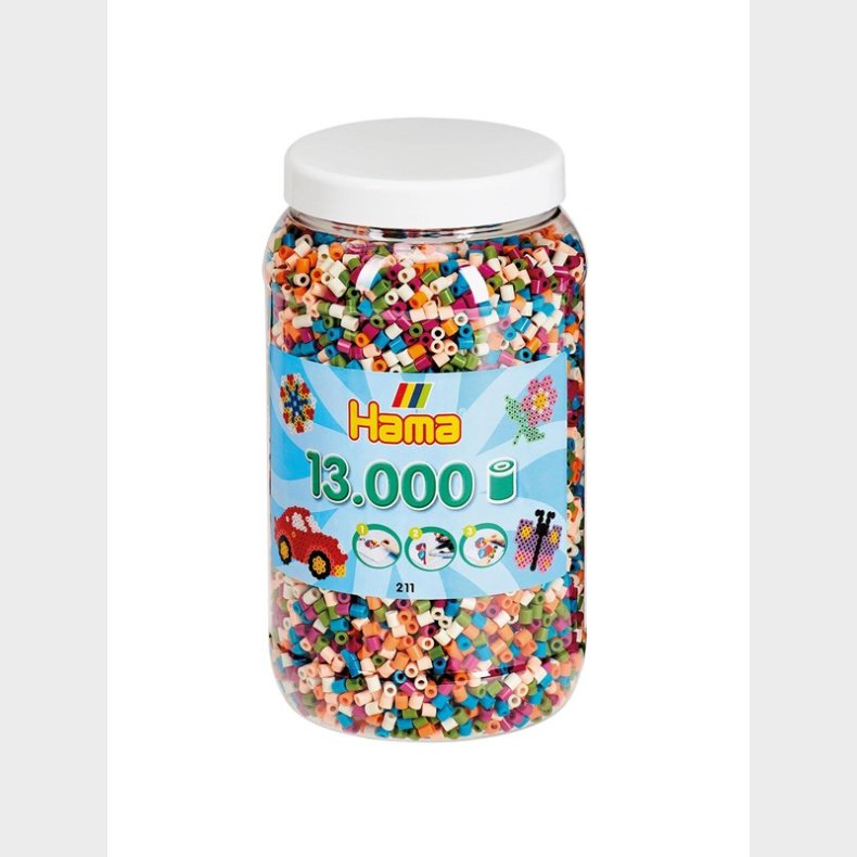 Hama Fuse Perler I Pot - Mix (58) 13.000stk.