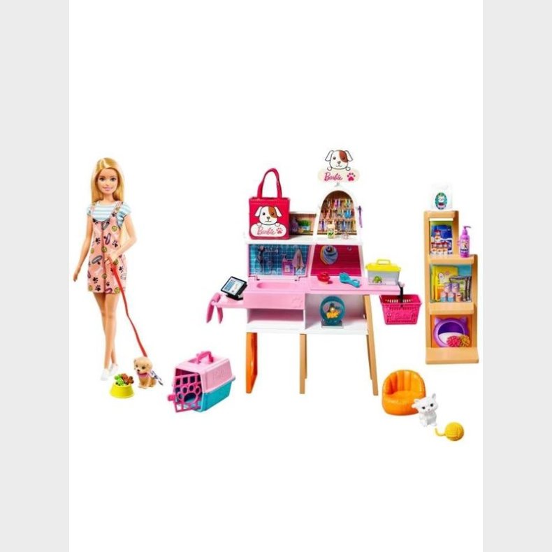 Barbie Doll And Pet Boutique Playset - Blonde