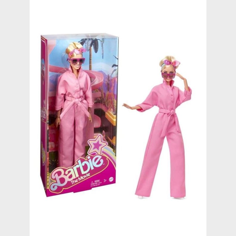 Barbie Margot Robbie As  In Pink Power Jumpsuit