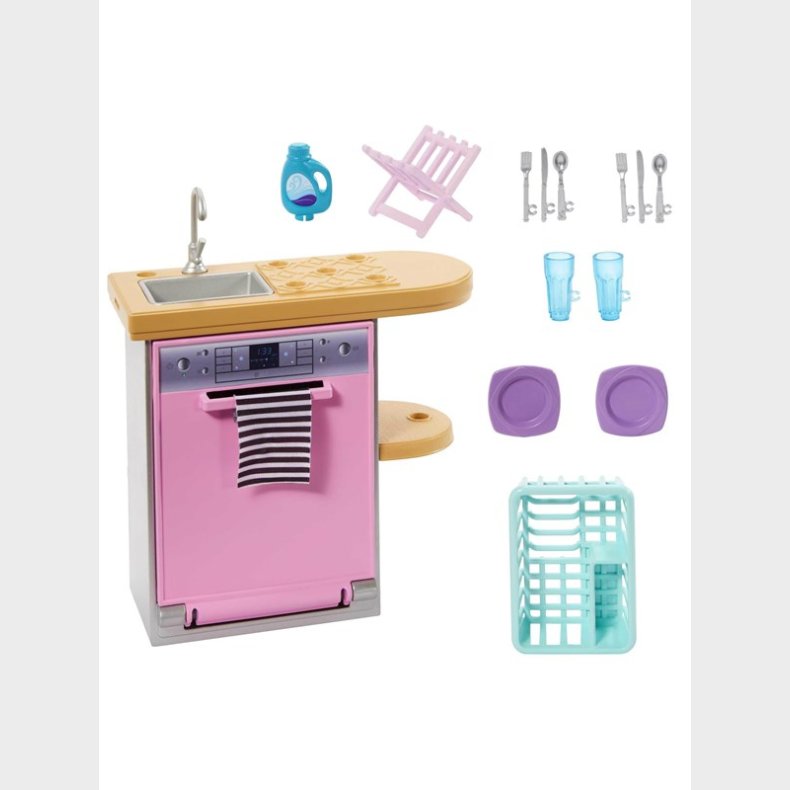 Barbie Furniture and Accessory Pack Kids Toys Dishwasher theme