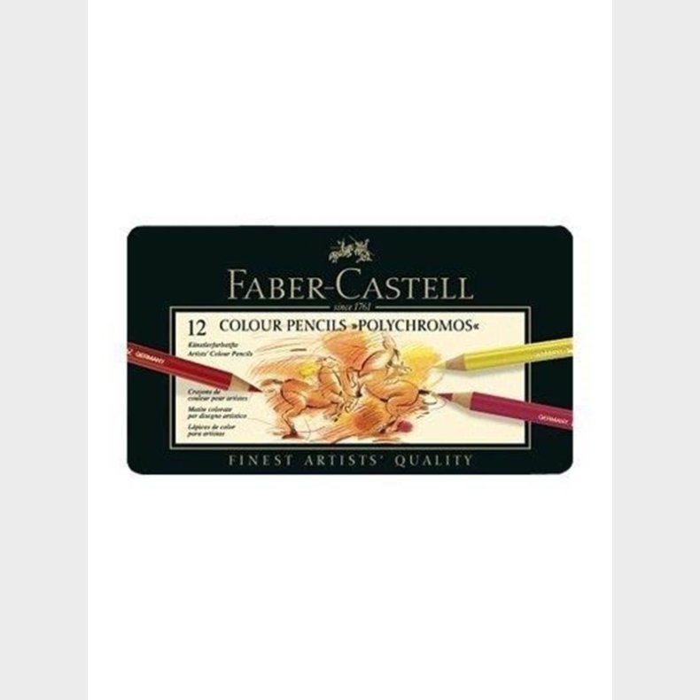 Faber Castell Polychromos - coloured pencil (pack of 12)