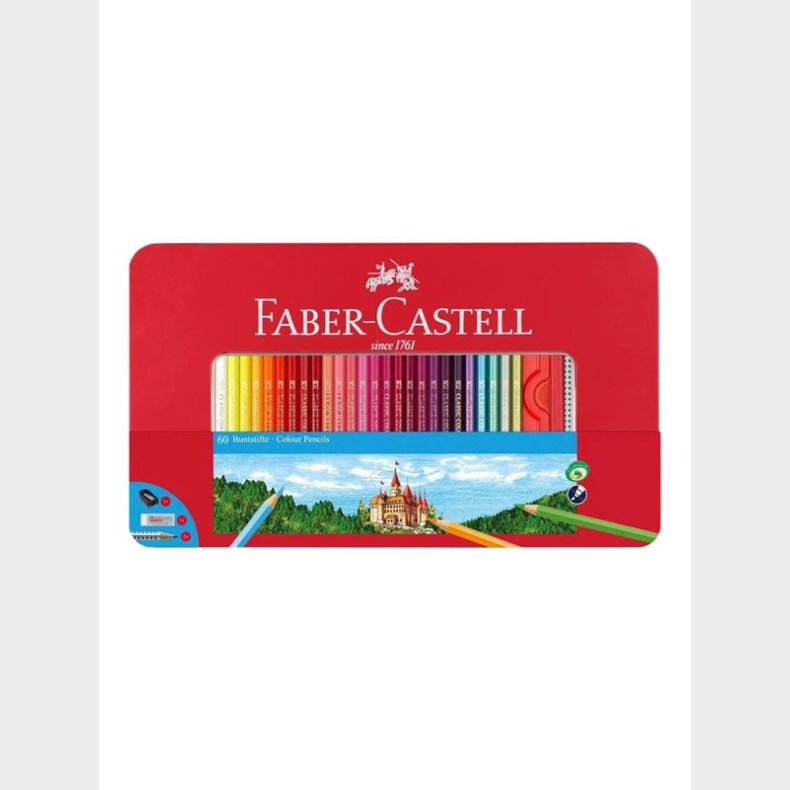 Faber Castell Classic - coloured pencil and pencil set - 62 pieces