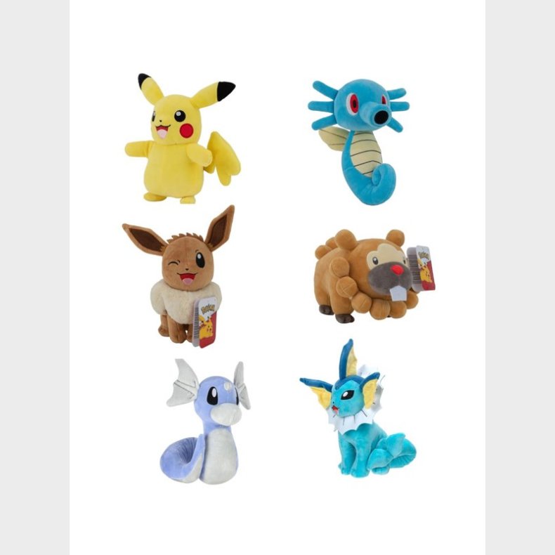 Pokemon bamse 20 cm assorted