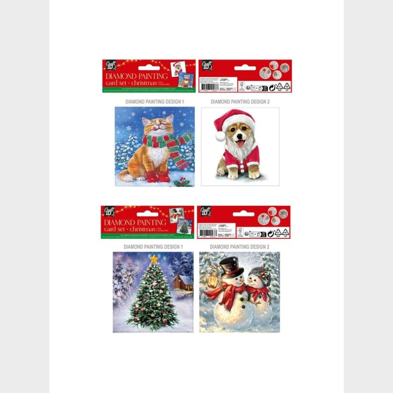 Grafix Make your own Christmas Cards Diamond Painting 2pcs. (Assorted)