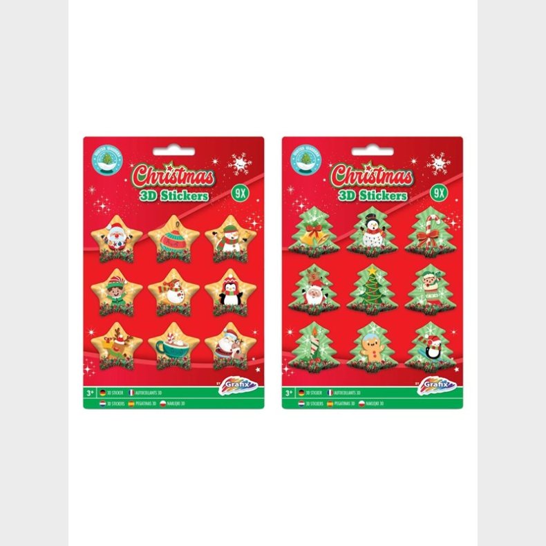 Grafix 3D Stickers Christmas (Assorted)