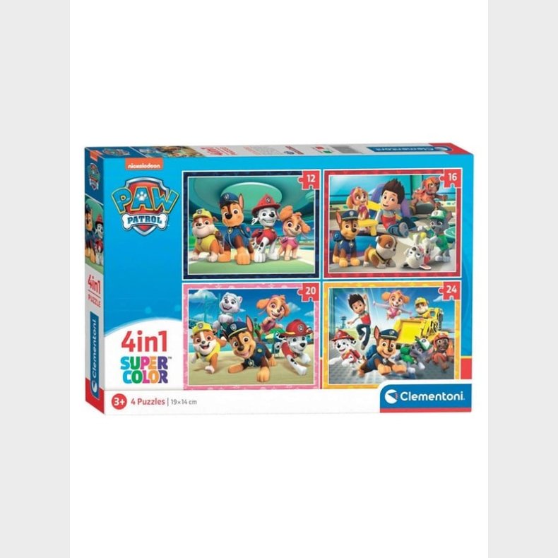 Clementoni Puslespil PAW Patrol 4in1 gulv