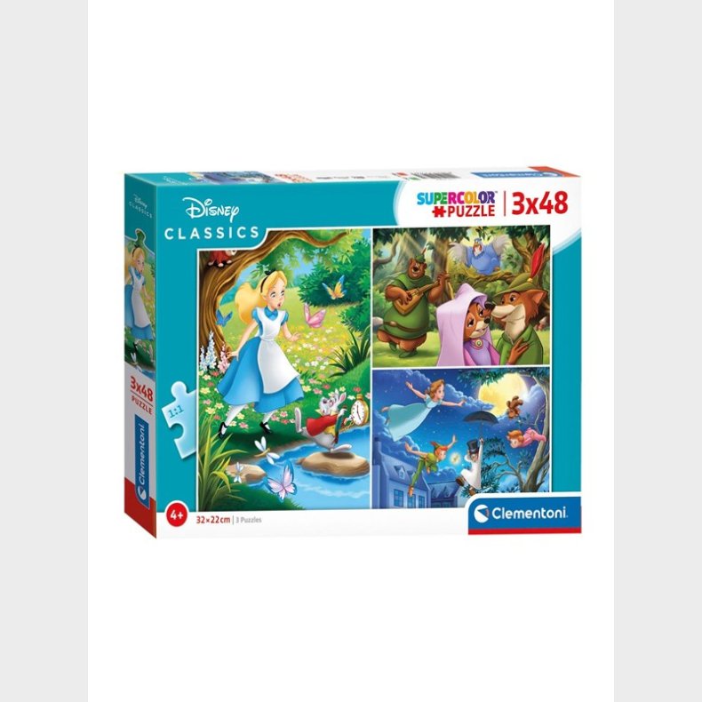 Clementoni Puslespil Disney Classics 3x48st. gulv