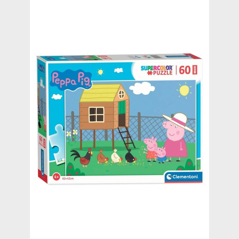 Clementoni Maxi Puslespil - Peppa Pig 60pcs. gulv