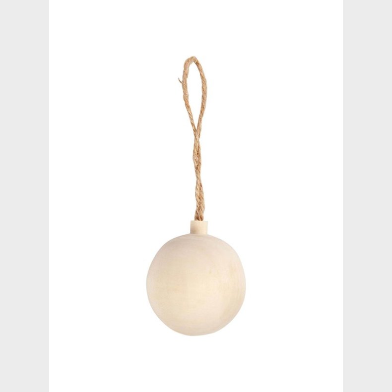 Creativ Company Christmas Bauble Pendant Wood 4.8cm