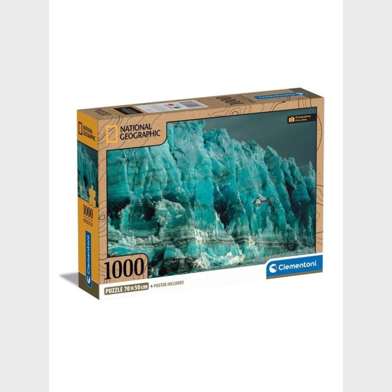 Clementoni Jigsaw Puslespil National Geographics - Glacier 1000 pcs. gulv