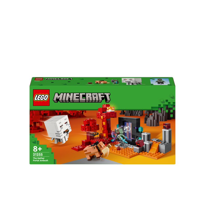 LEGO Minecraft 21255 Baghold ved Nether-portalen