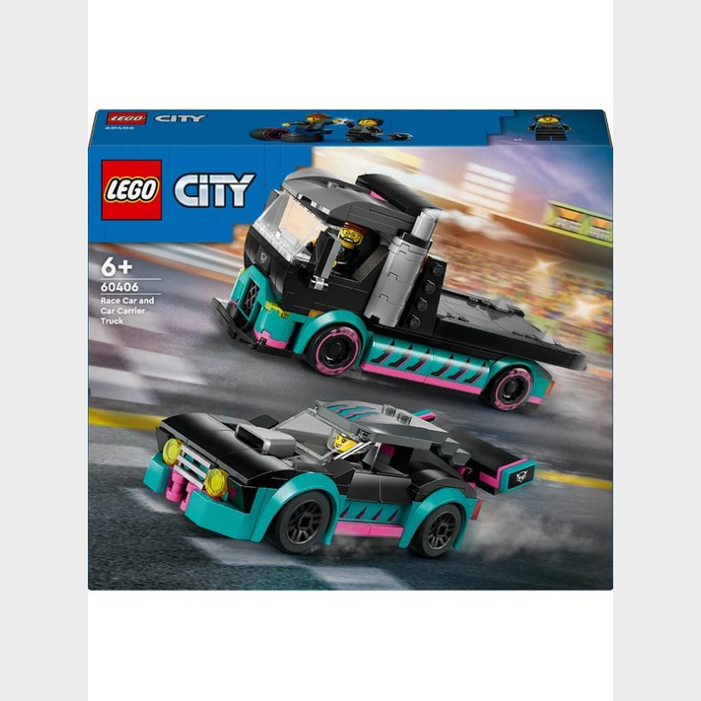 LEGO City 60406 Racerbil og biltransporter