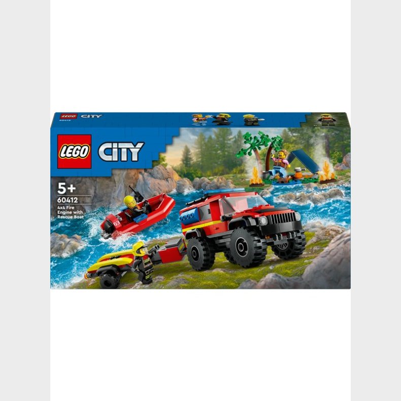 LEGO City 60412 Firhjulstrukket brandbil med redningsbd