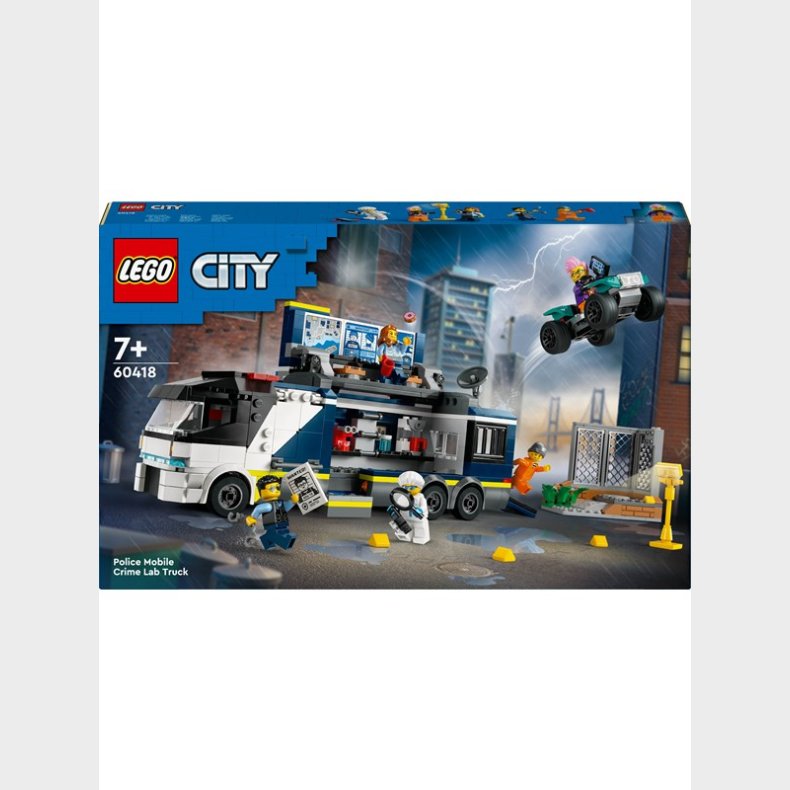 LEGO City 60418 Politiets mobile kriminallaboratorium