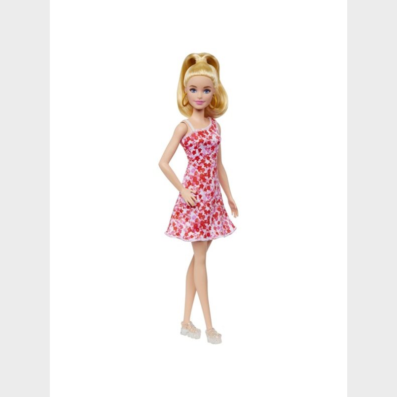 Barbie Fashionistas Doll #205 With Blond Ponytail And Floral Dress