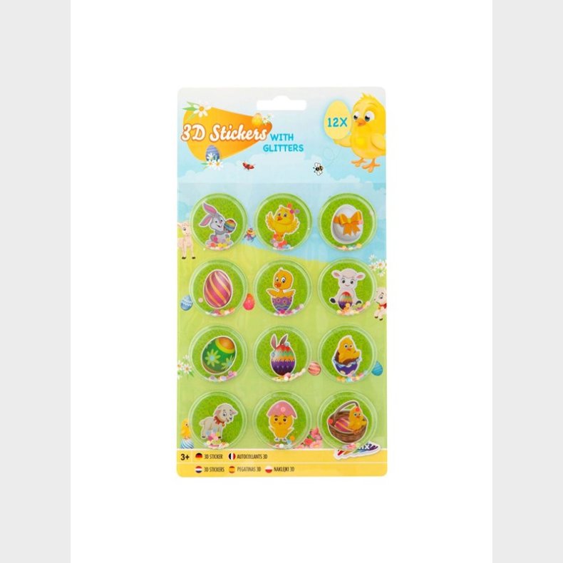 Creative Craft Group 3D Easter Stickers with Glitter 12pcs.